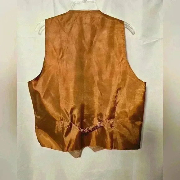 John L Blair Personal Choice Vintage Mens Tan/Camel Suede Snap Front Vest Large - Picture 2 of 6